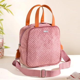 Designer Thermal Insulated Lunch Bag Pink