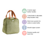 Thermal Insulated Travel Lunch Bag Green