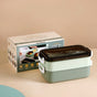 Bento Lunch Box With Mobile Holder Green 1050ml