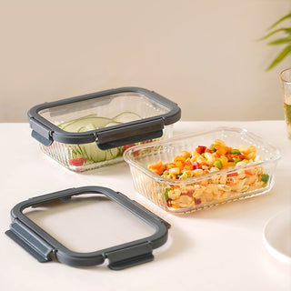 3 Grid Brown Lunch Box With Spoon & Fork Online | Nestasia