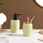 Lush Ceramic Bath Set Of 2 Lime Green