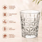 Luxe Embossed Shot Glass Set Of 12 55ml