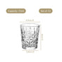 Luxe Embossed Shot Glass Set Of 12 55ml