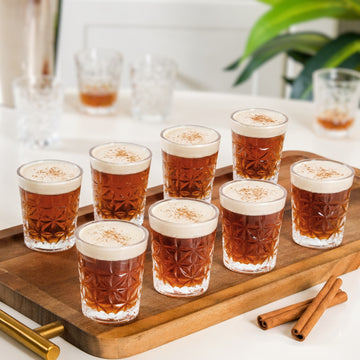 Luxe Embossed Shot Glass Set Of 12 55ml