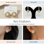 Luxe Pearl Floral Stud Earrings