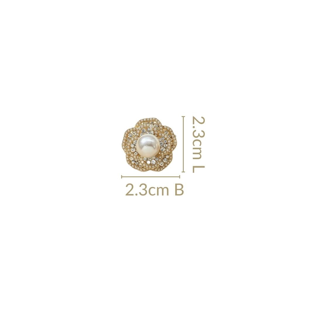 Vogem Flower Stud Earrings for Women Pearl Floral Stud Earrings Bow Vogem Flower Stud Earrings for Women Pearl Floral Stud Earrings Bow
