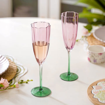 Luxe Tulip Champagne Glass Set Of 2 220ml