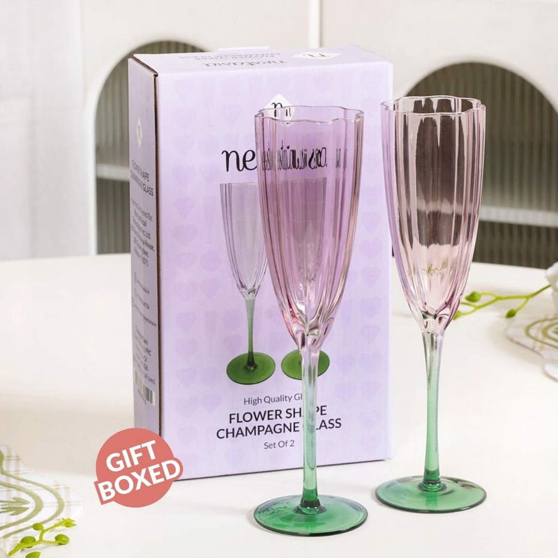 Luxe Tulip Champagne Glass Set Of 2 220ml