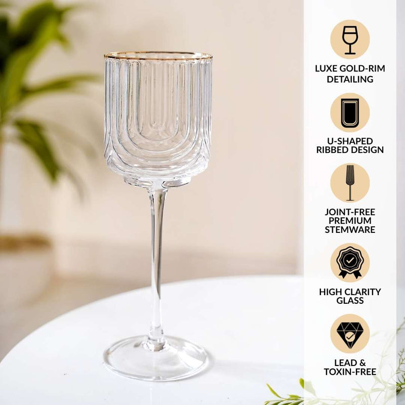 Luxe Wine Glass Set Of 2 330ml