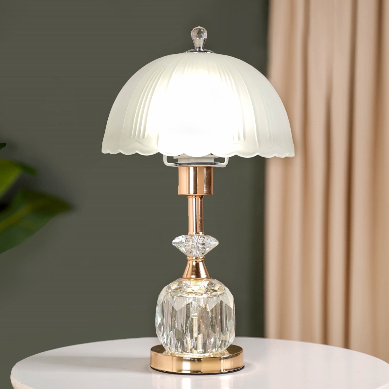 Vintage Glory Crystal LED Table Lamp - Main Image