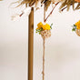 Luxurious Gold Iron Backdrop Frame With Flower Decor