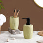 Lush Ceramic Bath Set Of 2 Lime Green