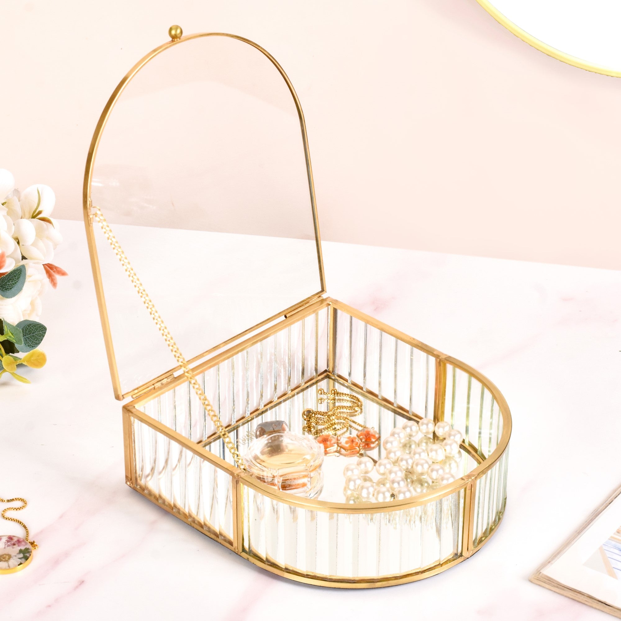 Flip Lid Arched Jewellery Box Online - Premium Jewellery Box