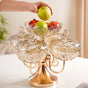 Luxury Glass Bowl Set With 360° Rotating Metal Stand