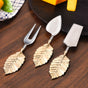 Luxury Leaf Design Cheese Knife Set Of 3