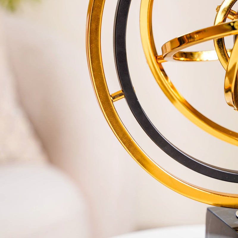 Metal Armillary Sphere Decor Showpiece