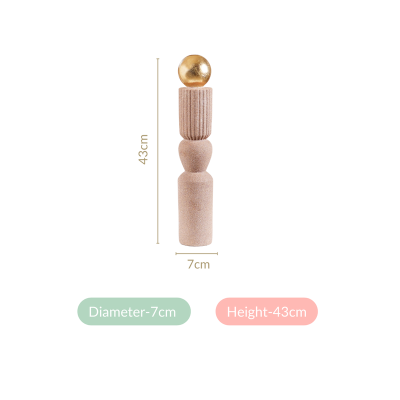 Luxury Resin Pole Decor Showpiece