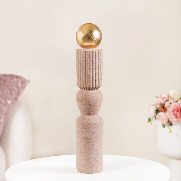 Luxury Textured Tall Decor Showpiece