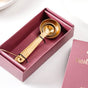 Set Of 4 Measuring Spoons With Gold Finish