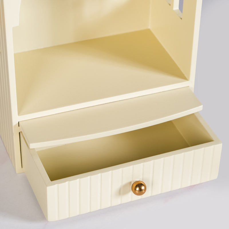 Mahima Pooja Mandir For Home And Office White 23 x 13 x 31cm