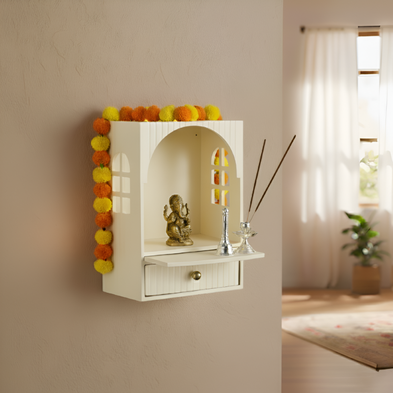 Mahima Pooja Mandir For Home And Office 23x13x31cm