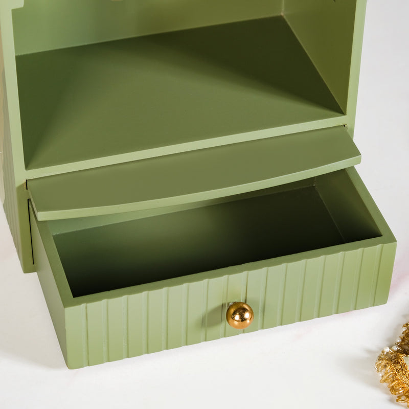 Mahima Wall Mountable Hindu Mandir Green 23 x 13 x 31cm