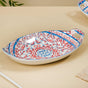 Mandala Long Dish Red And Blue Set Of 2