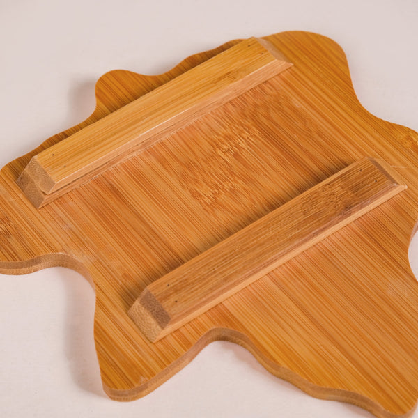 Maple Leaf Serving Bowl With Wooden Cutlery And Tray 1300ml