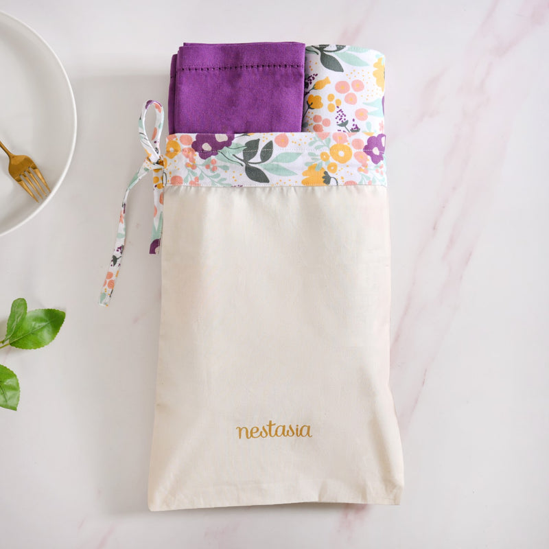 Viola Table Napkin And Mat Set Of 12