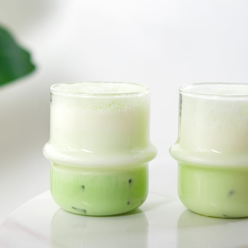 Matcha Glass Tumbler Set Of 2 300ml
