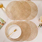 Round Designer Table Mat Gold Set Of 6