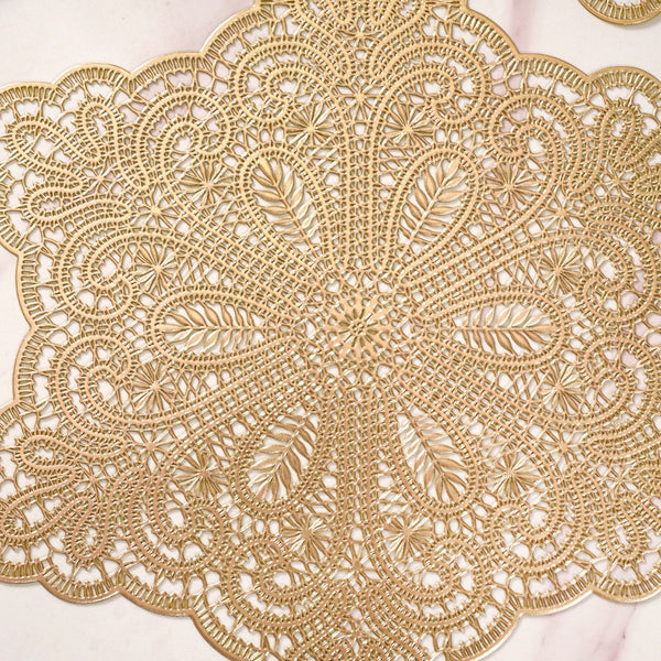 Dining Table Mat Gold Set Of 6