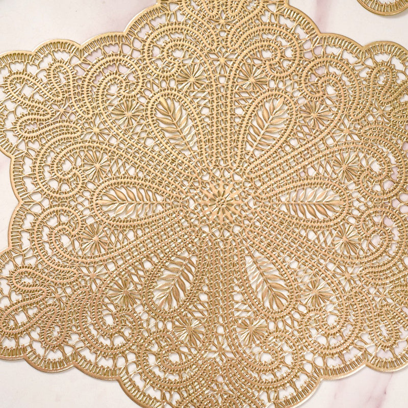 Dining Table Mat Gold Set Of 6