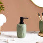 Elegant Ceramic Bathroom Set Of 2 Deep Green