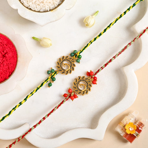 Mor Duo Rakhi Set