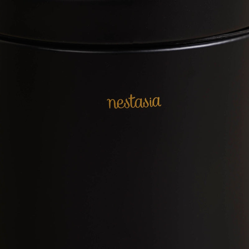 Clean Curve Dustbin With Removable Bucket Black 3000ml