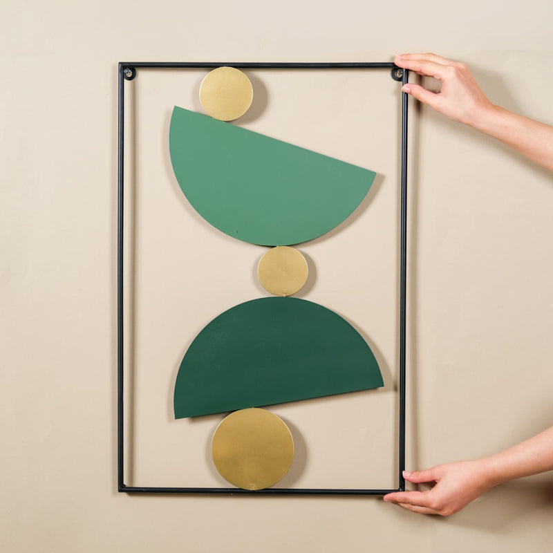 Set Of 2 Rock Cairn Metal Wall Art 23x15 Inch