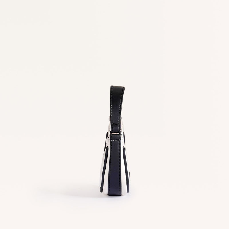 Mini Half Moon Bag White