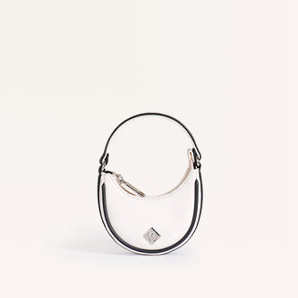 Mini Half Moon Bag White