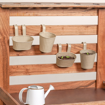 Mini Hanging Planter Set Of 4 Taupe