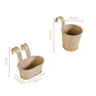 Mini Hanging Planter Set Of 4 Taupe