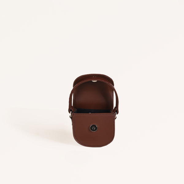 Thea Mini Saddle Bag Brown