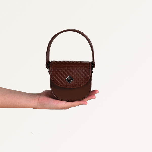 Thea Mini Saddle Bag Brown