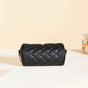 Black Cylindrical Quilted Mini Barrel Bag