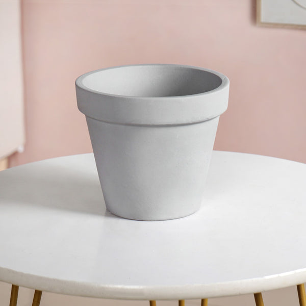 TerraDuo Grey Planters Pair With Gold Stand