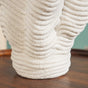 Minimalist Neutral Ribbed Table Vase