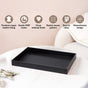 Minimalist Rectangle Organiser Tray Black