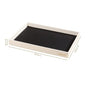 Minimalist Organiser Tray With Faux Leather Base Black White