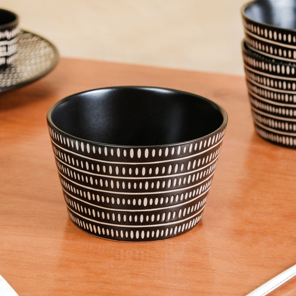 Kuro Ceramic Serving Bowl Set Of 6 600ml