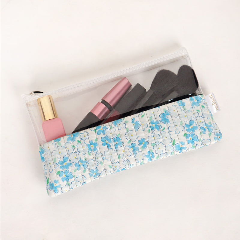 Mint Meadow Canvas Tote Bag With Pouch